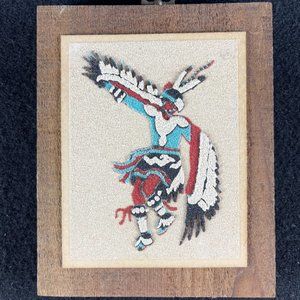 Native American Sand Painting "Eagle Dance Ceremony" Sand Art
